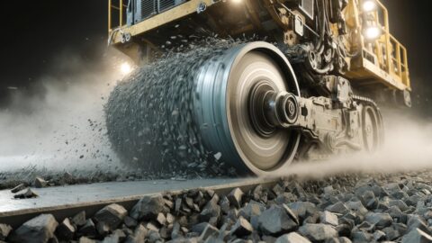 Concrete Milling Machine Grinding Road