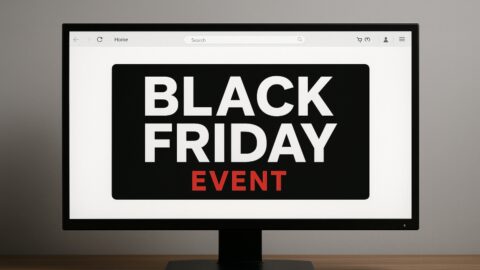 Black Friday Event on Computer Screen