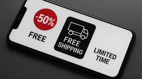 Mobile Free Shipping and Discount Offer