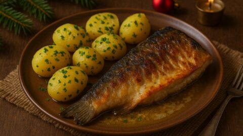 Roasted Fish with Parsley Potatoes
