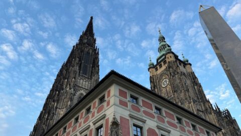 St Vitus Cathedral Towers Above Prague Castle