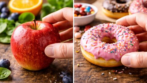 Apple vs Donut Food Choice