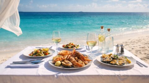 Beachfront Seafood Dinner by Turquoise Ocean