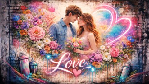 Romantic Couple Love Wall Art