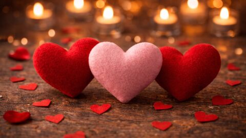 Velvet Hearts with Candlelight